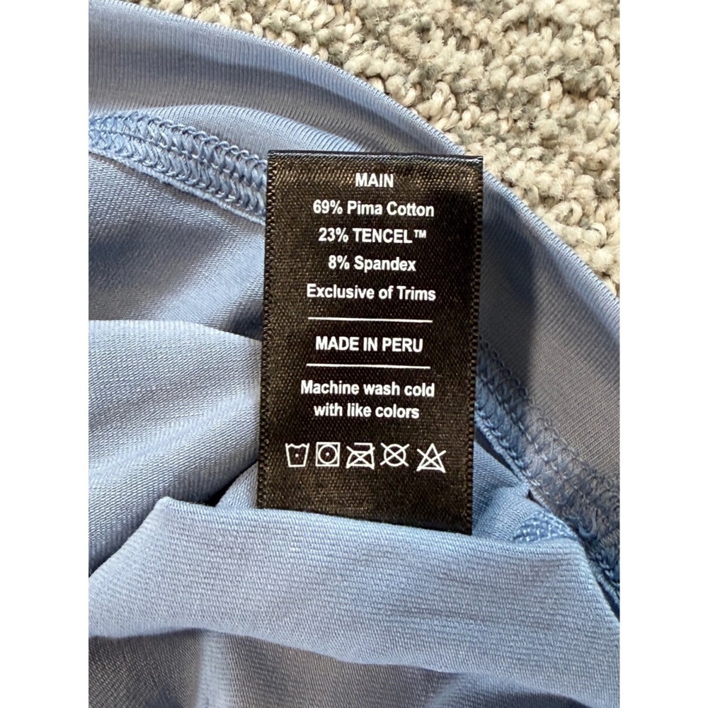 NWT Public Rec Go To Performance Vee Men XL Blue V-Neck Pima Cotton T-Shirt - Picture 5 of 9